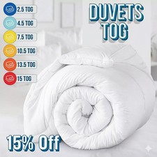 ANTI ALLERGY DUVET QUILT 2.5 4.5 7.5 10.5 13.5 15 TOG SINGLE DOUBLE KING SIZE UK