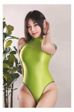 AMORESY Green XL High Neck Zip