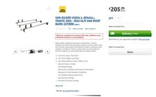 renault trafic swb roof bars