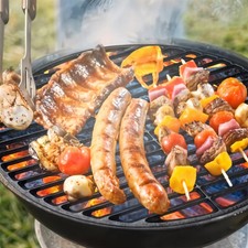 Barbecue Cast Iron Cooking Grate Round Grill Rack Net BBQ Grill Grid Replacement