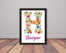 Framed Personalised Floral