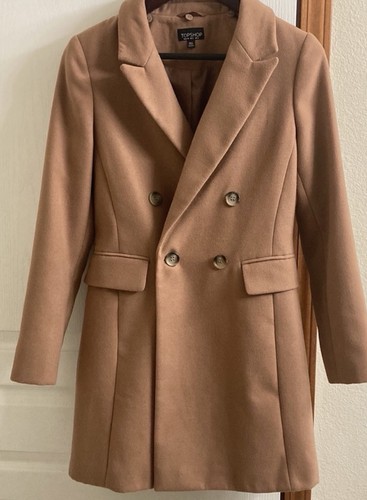 Topshop dress camel - topshop, coat