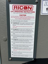 RICON wheelchair lift fully