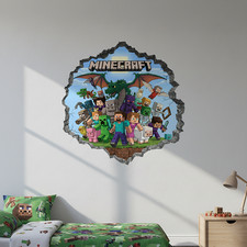 Minecraft Wall Sticker 63 cm