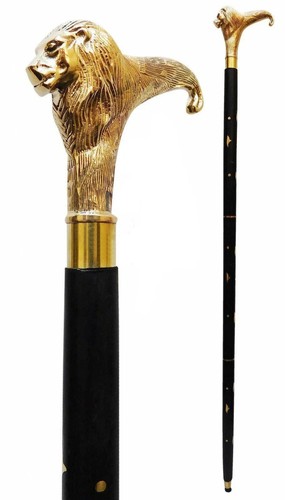 Solid brass lion - solid,
