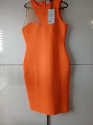 Forever unique orange bodycon - orange,
