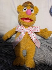 Disney Store The Muppets Fozzie Bear Plush Soft Toy Jim Henson 14” Stamped