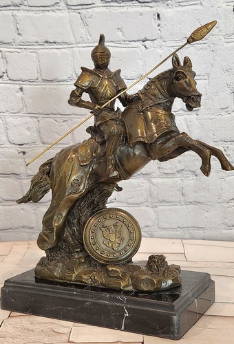 Bronze mounted knight - mounted,