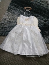 Christmas School Nativity Play Angel Fancy Dress Costume Age 3-4 Years Tu 