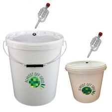 25 litre Brewing Bucket + 5 Litre Bucket & 2 Fermentation Airlocks