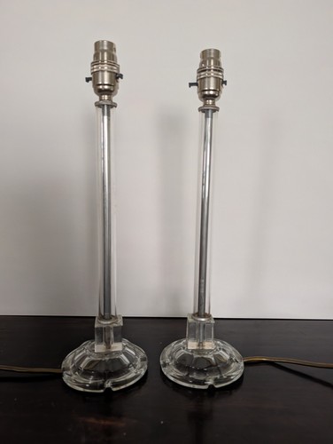 Pair vintage glass - pair,