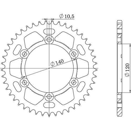 Steel crown p530 - p530, z40