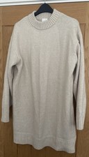 H&M Cream Knitted Jumper Dress