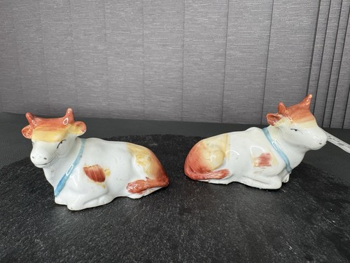 Pair staffordshire pottery - pair,
