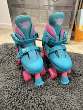 Xootz Kids Pink Quad Boots Roller Skates Size 13-3