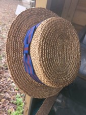 Vintage Straw Hat Boater