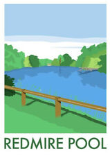 A4 Redmire Pool Carp Fishing Wall Art / Print / Poster *Unframed*
