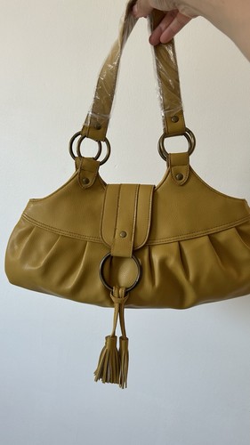 Mustard yellow hobo bag - mustard,