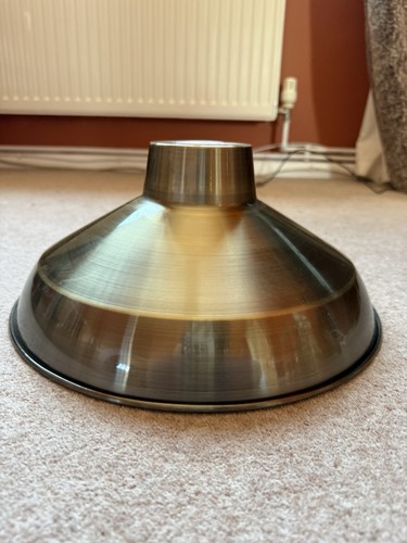 Brass pendant shade - brass, vintage