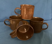 Collection of mid 20th Century Studio Pottery Mugs x 4.