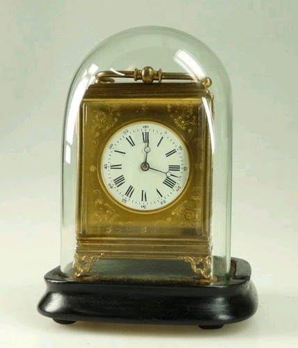 Beautiful brass carriage clock - brass,