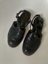 STEPHANE KELIAN - WOVEN BLACK LEATHER SHOES - SIZE UK 3.5 EU 36.5 - VGC