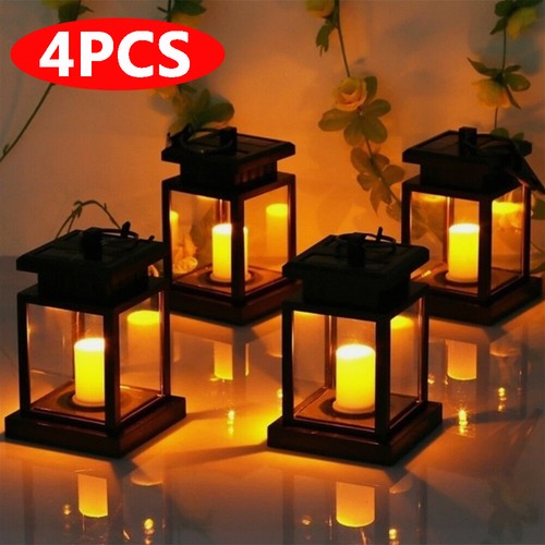 4pcs solar power - power, lantern