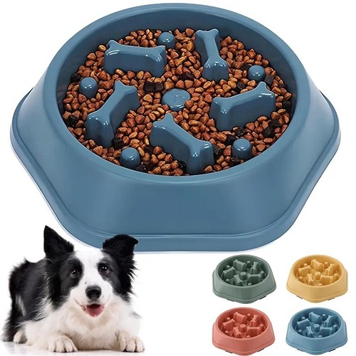 Dog bowl slow feeder pet - slow,