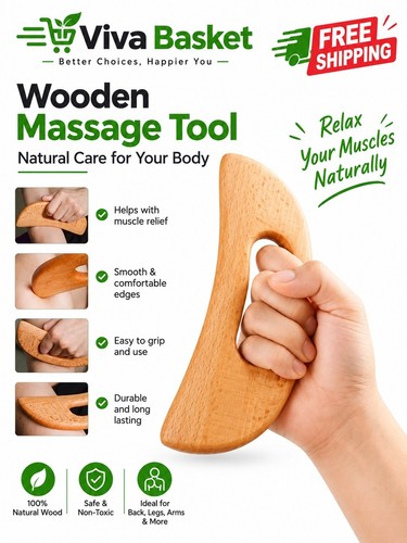Wooden gua sha - wooden,