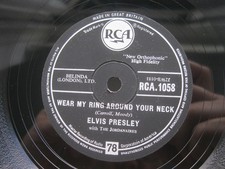 ELVIS PRESLEY 78 RPM WEAR MY