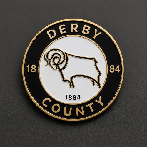 Derby county pin - county, badge