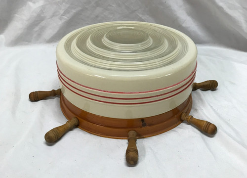 Vtg nautical ship wheel - 16",