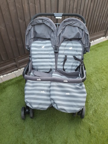 Joie aire twin stroller - twin, dark