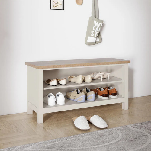 Large cream wooden - cream,