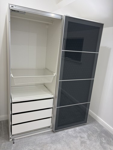 Ikea pax wardrobe 148cm - wardrobe,
