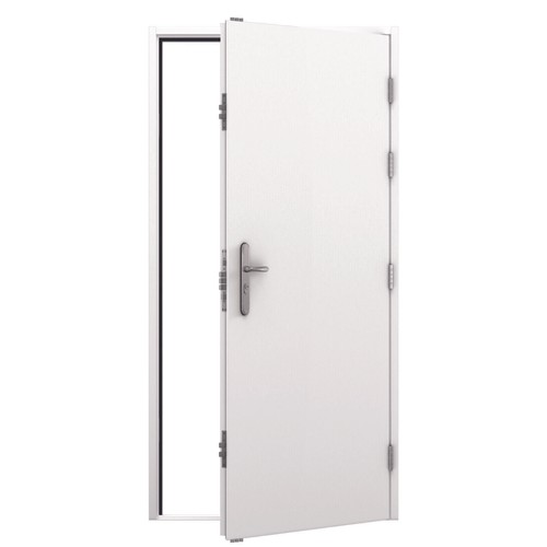 Steel security door with - door, 19