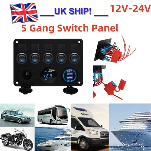 Gang led rocker switch - gang,