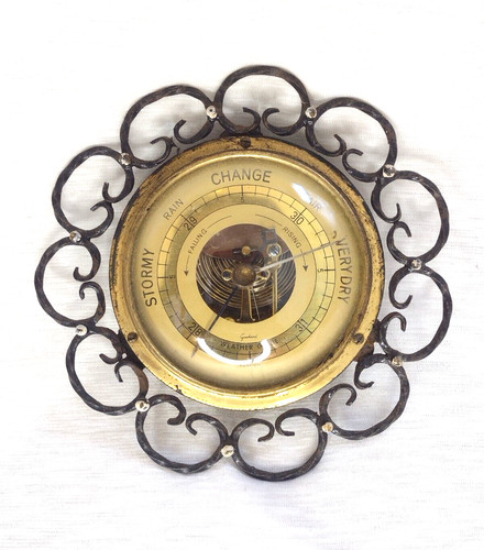 Brass barometer wall - brass,