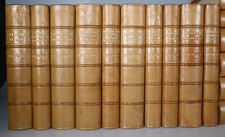 1903 Works of Charles Dickens Illustrated 18 Vols of 22 Half Leather Bindings
