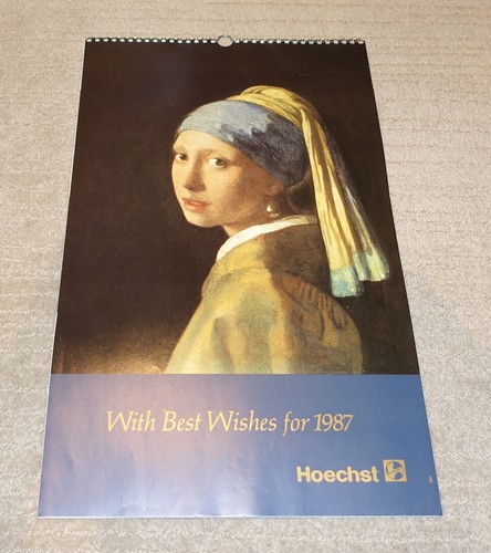 Hoechst vintage art calendar - vintage,