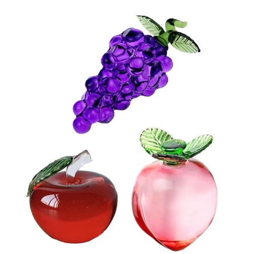 Crystal statue fruit - crystal,