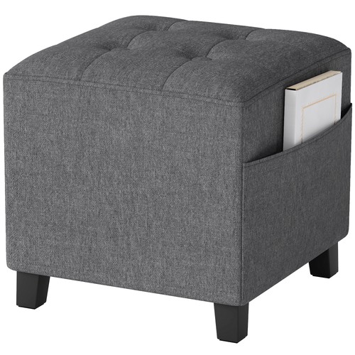 Homcom small footstool square - footstool,