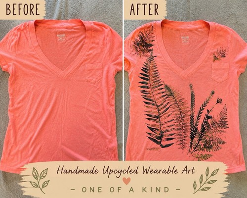 Handmade botanical leaf print - botanical,