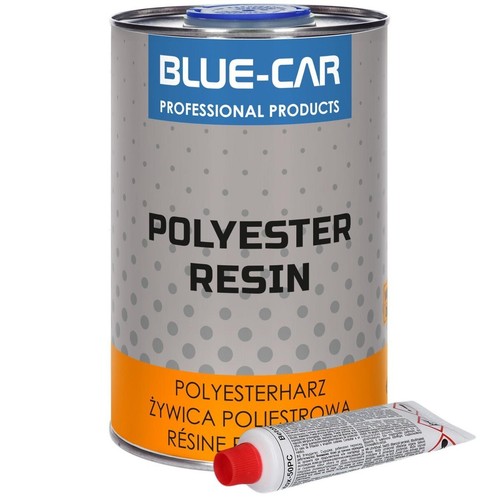 Blue car polyester laminating - polyester,