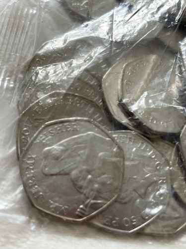 Sealed bag unc 50p 2017 - 20, x