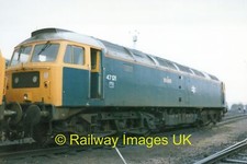 Railway Photo 6x4 Class 47 47121 BR Blue Stabled at Tinsley TMD c1988