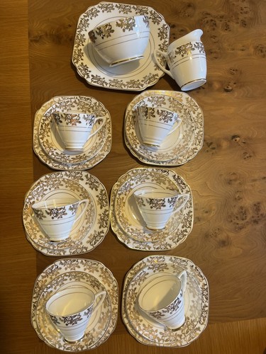 China tea set - china, gold