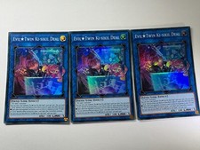 3 x Evil Twin Ki-Sikil Deal ALIN-EN052 Super Rare 1st Edition YuGiOh Playset