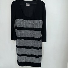 Libra Black Dress Embellished With Silver Studs. Size 12. NWOT. Pull On.