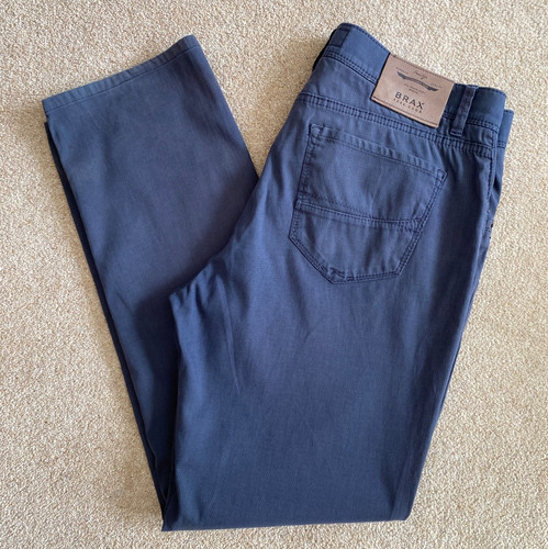 Brax cadiz blue chino trousers - cadiz,